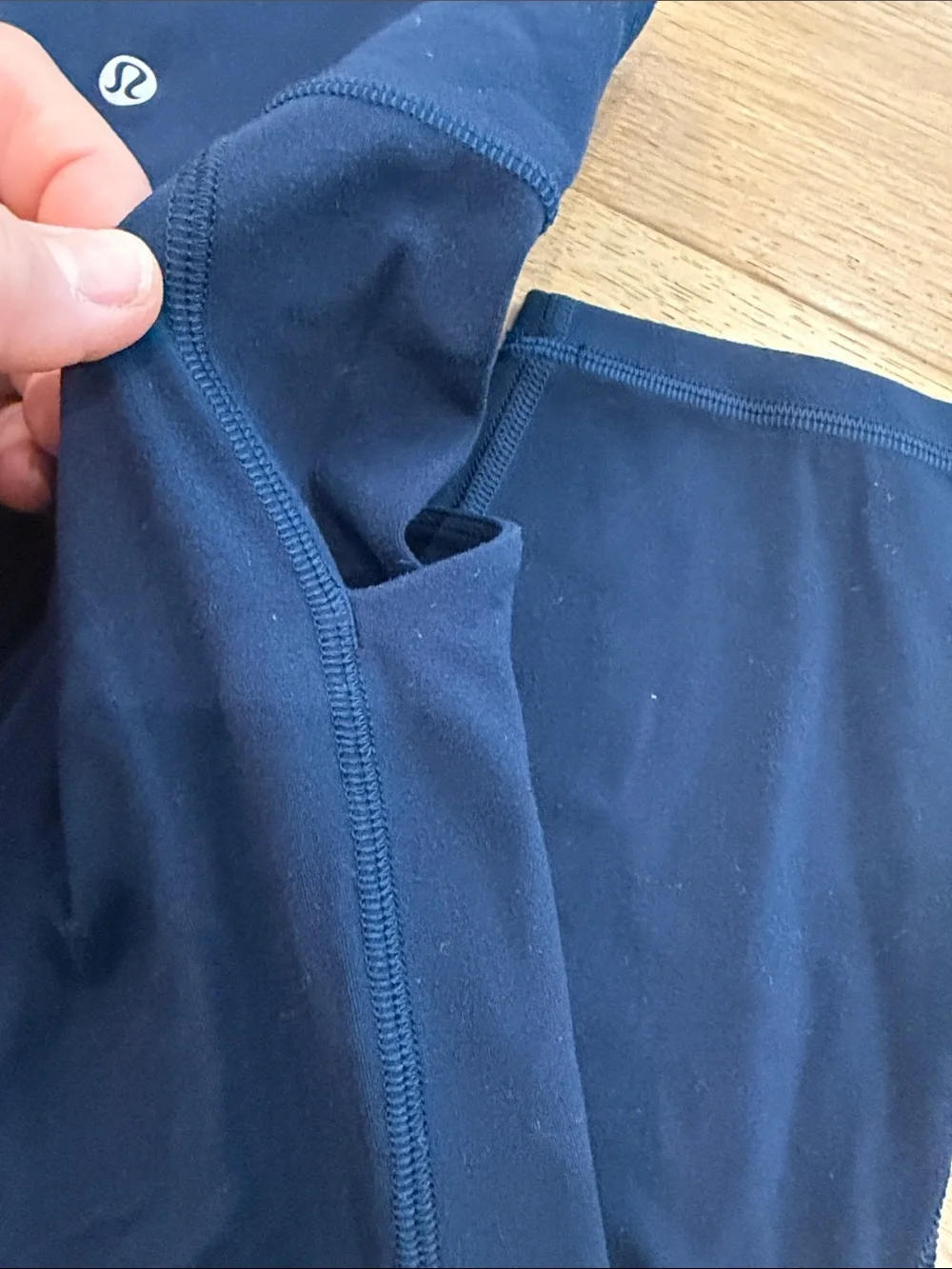 Lululemon High-Waist Navy with pockets 25” Leggings